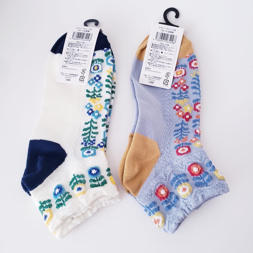 Floral Print Spring Socks - Picture 4 of 12